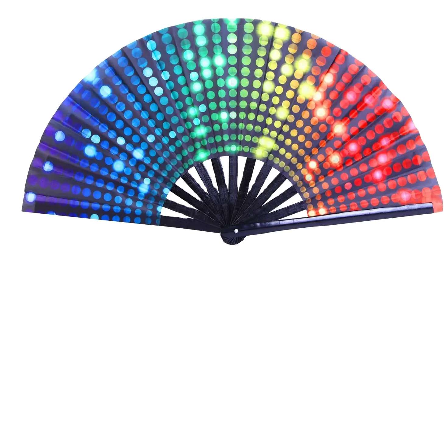 Bulk Atacado Promocional Logotipo Personalizado Hand Held Paper Fan Plain Paper Hand Fans