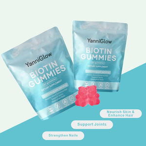 YanniGlow OEM ODM Suplemen <span class=keywords><strong>Biotin</strong></span> Permen Kolagen <span class=keywords><strong>Biotin</strong></span> Gummies untuk Dewasa Perawatan Kesehatan Rambut Penguat Kuku - Product Image 3