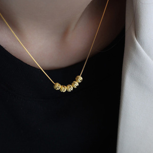 Colgante de cobre para mujer, Joyería Moderna, collar de cuentas de transferencia de <span class=keywords><strong>Chevron</strong></span> - Product Image 3