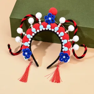Accesorios para el Cabello de Ópera China Tradicional, Diadema con Luces LED, Bola de Peluche, Disfraz para Niñas, Accesorio para Fiestas - Product Image 5