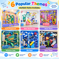 Mur de balles interactif, équipement de terrain de jeu, système de jeu sensoriel et d'apprentissage STEM, OEM ODM, centre de jeux intérieur personnalisé pour enfants