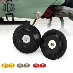 อุปกรณ์ตกแต่งรถจักรยานยนต์ ฝาครอบน็อตกันชนทำจากอะลูมิเนียม CNC สำหรับ <span class=keywords><strong>Vespa</strong></span> GTS GTV 200 300 <span class=keywords><strong>125</strong></span> Sprint Primavera LXV <span class=keywords><strong>LX</strong></span> <span class=keywords><strong>S</strong></span> 150 - Product Image 2