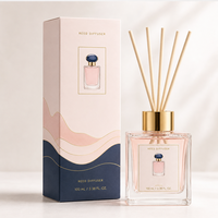 Ensemble de diffuseurs à bâtonnets liquides personnalisés pour parfums, haut de gamme, écologiques, marque privée, coffret cadeau de parfum d'ambiance, fabricant OEM