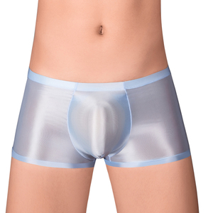 Sous-vêtements sexy U convexe pour hommes, <span class=keywords><strong>string</strong></span> respirant en satin soyeux brillant, caleçon pour garçon, 3055 - Product Image 6
