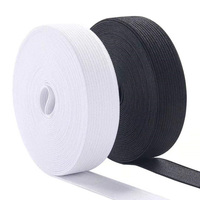 Bandes élastiques pour coudre blanc 1 pouce haute élasticité tricot bobine bande de couture pour ceintures pantalons vêtements et artisanat bricolage
