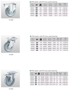Competitive Price Superior Quality Heavy Duty Industrial Caster Wheel with Plain Bearing <b>Swivel</b> Brake - Product Image 6