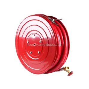European Manual Fire Hose Reel Swing Arm Type 1"X30m with 1 Inch Landing Valve NF Approved DN25&DN33 Fire Fighting Equipment