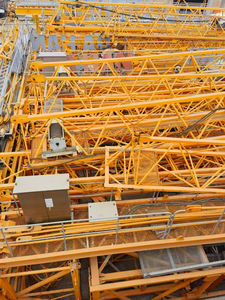 QTZ80 panjang lengan 60 Meter, Derek menara datar 6 Ton konversi frekuensi Model inti Motor bantalan Gearbox diskon besar - Product Image 5