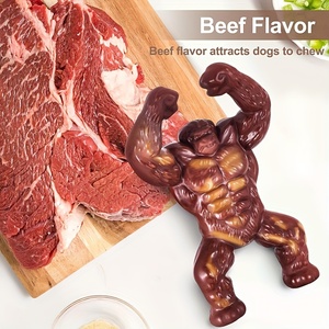 <span class=keywords><strong>Juguete</strong></span> Masticable <span class=keywords><strong>para</strong></span> Perros de Nailon con Sabor a Carne de Res, Ecológico, con Forma de Gorila, Indestructible <span class=keywords><strong>para</strong></span> Masticadores Agresivos, Razas Grandes - Product Image 5
