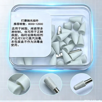 Kit de fraises de polissage dentaire en silicone 8000-12000 tr/min, autoclavable, pour le décollement orthodontique et la finition de la résine