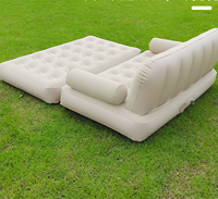 Le canapé gonflable pliable prêt à l'emploi de l'usine est idéal pour le camping en plein air.