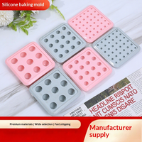 Moule en silicone rond avec couvercle pour bonbons et chocolats, qualité alimentaire, vente en gros usine Shandong ; Moule à glaçons sphériques et à pudding