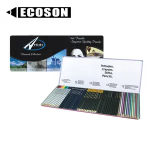 Caja de lápices personalizados para artista, juego de lápices de madera de 72 colores, de alta calidad, Eco FSC, 2023