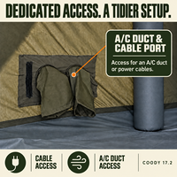 Tente gonflable Coody Familia 17.2 Air - Vente flash - Tente de pique-nique gonflable verte - Maison gonflable pour le camping en plein air - Tente de camping familiale gonflable