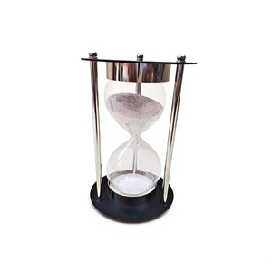 Horloge de sable vintage en verre pour table bureau école décoration de la maison bureau nautique sablier sablier sablier - Product Image 1