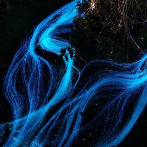 Lampe de décoration de mariage personnalisée à LED à fibres optiques, effet cascade multicolore à température variable, indice de protection IP33, télécommande, CRI80 - Product Image 5