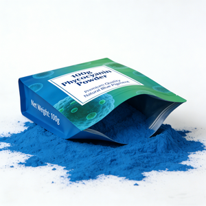 OEM/ODM 1 кг упаковка пищевой экстракт синей спирулины мощный фикоцианин синий E18 Спирулина фикоцианин порошок - Product Image 3