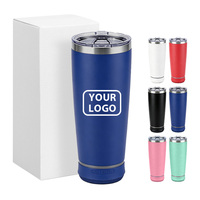 Gobelet musical sans fil en acier inoxydable à double paroi isolé de 20 oz, personnalisable avec logo ODM pour la maison, le bureau et les voyages
