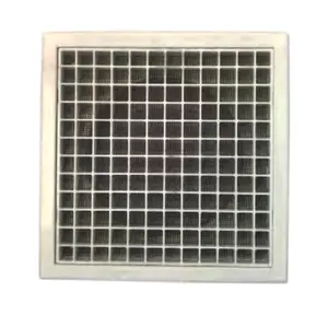 Plastic Square Fixed Eggcrate Grille With Mesh Ceiling Air Grille For HVAC System