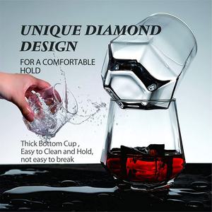 Gobelet à l'ancienne en diamant Hexagonal, coupe géométrique, <span class=keywords><strong>verre</strong></span> à whisky avec fond épais - Product Image 2