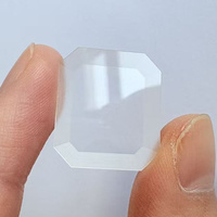 Industrial Special Shaped Optical Glass Ring Inner Length 15mm Outer Length 20mm for Optical Surveying Measuring Instrument