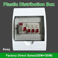 Disjoncteur différentiel (RCCB) / Interrupteur automatique (MCB) 220V pour usage industriel et domestique, boîtier de distribution personnalisé pour usine