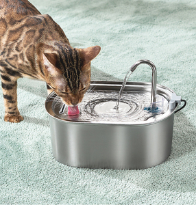 Fontaine d'eau automatique pour chat 108oz/3,2L Fontaine d'eau pour chat en acier inoxydable pour plusieurs animaux de compagnie - Product Image 1