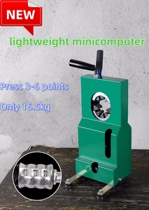 Mini Pressa Portatile per Tubi di Condizionatori Auto, Strumento di Riparazione per Pressare Tubi Sagomati da 3-7 Punti, Stampo in Ghisa - Product Image 2