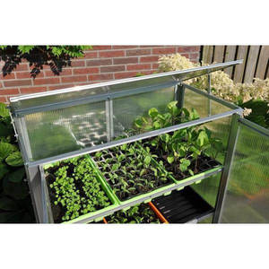 <span class=keywords><strong>Mini</strong></span> <span class=keywords><strong>serre</strong></span> moderne à 3 étages pour jardin, patio, arrière-cour, en aluminium, avec panneau en polycarbonate transparent et plateau pour <span class=keywords><strong>semis</strong></span> - Product Image 4