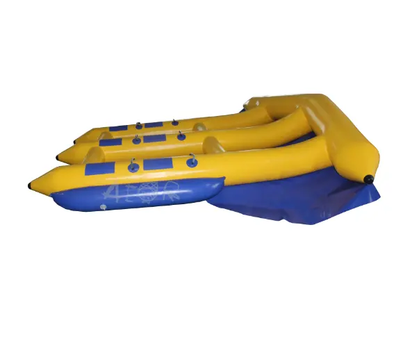 Hot trò chơi vui nhộn Inflatable bay cá thuyền chuối towable Fly Fish 6 ghế chuối ống cho mùa hè thể thao dưới nước trò chơi đồ chơi