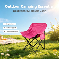 Chaise lune pliable à dossier bas avec poche latérale, portable, légère, durable, pour camping, pique-nique, plage, jardin, pelouse, salon