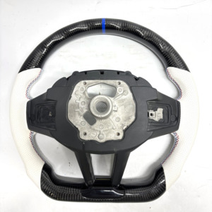 Volante de cuero de fibra de carbono personalizable para BMW LCI modelos compatibles G20 G80 G21 G81 G22 G30 G31 G32 G11 G12 G14 <span class=keywords><strong>G15</strong></span> - Product Image 6