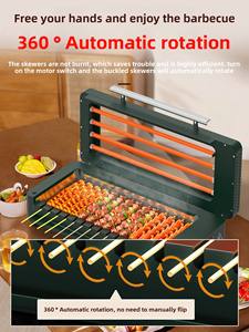 شواية كهربائية منزلية متعددة الوظائف من سابكيو كرافتسمان، فرن دوار أوتوماتيكي بدون دخان، آلة شواء منزلية متعددة الاستخدامات - Product Image 4