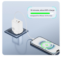 Chargeur au nitrure de gallium 65W, tête de charge rapide PD 65W, pour Xiaomi, iPhone 16 Pro Max, tablettes et ordinateurs portables