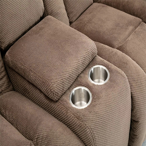 Sofá de Tela Doméstico de Lujo, Moderno, Giratorio 360 Grados, Sillón Reclinable con Masaje y Puerto USB para Sala de Estar/Apartamento - Product Image 3