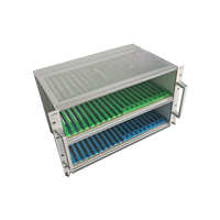RDEKONO Rittal Schroff 6U Chassis Subrack 19 pouces, boîtier en aluminium avec plaque de couvercle et rail de guidage, fabricant de guides de carte
