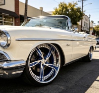 Jantes en alliage d'aluminium forgé 6061-T6 à 5 branches, design Deep Dish, 20, 22, 24, 26 pouces, entraxes 5x127, 5x120 USDM, compatibles Caprice, Impala, Corvette