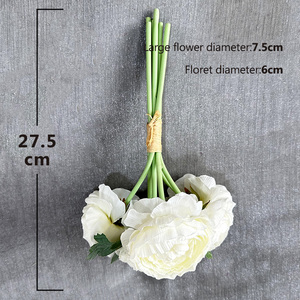 Decoración de Flores Artificiales Mei Sheng, 6 Manos Sosteniendo un Loto de Rocío - Product Image 2
