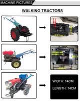 Tracteur électrique multifonctionnel miniature de haute qualité Lerford, tracteur à deux roues motrices, moteur de 15 à 20 CV, fabriqué en Chine, haute économie d'énergie