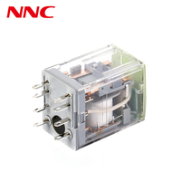 Relais électromagnétique série NNC 68BVL avec couvercle jaune 2Z 4Z Relais de commande industrielle
