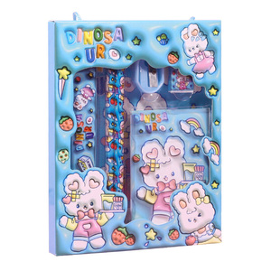 Nuovo Set di 6 pezzi di cancelleria creativa del fumetto, studente <span class=keywords><strong>e</strong></span> bambino che imparano il cofanetto regalo, disponibile all'ingrosso - Product Image 1