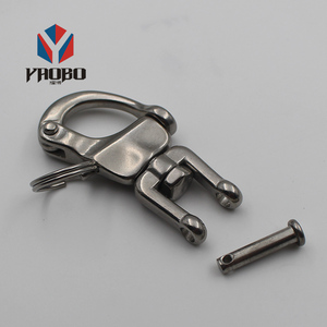 Thuyền Buồm Thép Không Gỉ Phát Hành Nhanh Chóng Captive <span class=keywords><strong>Pin</strong></span> Hàm Mắt Còng Bail Gian Lận Clip <span class=keywords><strong>Clevis</strong></span> Hàm Xoay Snap Còng - Product Image 6