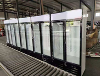 Vitrine réfrigérée verticale commerciale de haute qualité à refroidissement par air pour bar