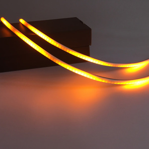 RGB + Dòng Chảy Hổ Phách Lần Lượt Tín Hiệu Chuyển Đổi LED Dải Với Bộ Điều Khiển Thiên Thần Mắt Dtm 12V Xe Chạy Ánh Sáng Xe Ô Tô ATV Điều Kiện Mới - Product Image 1