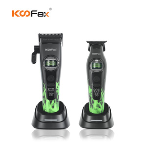 KooFex KF-6423-OT KF6424-OT OEM/ODM Novedad: Cuchillas DLC con Pantalla LED, Rotor Externo, Cortapelos <span class=keywords><strong>El</strong></span>éctrico BLDC Combinado - Product Image 2