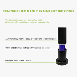 Diffuseur de parfum intelligent en alliage d'aluminium, sans eau, à double atomisation, contrôle par application, pour usage commercial et domestique - Product Image 5