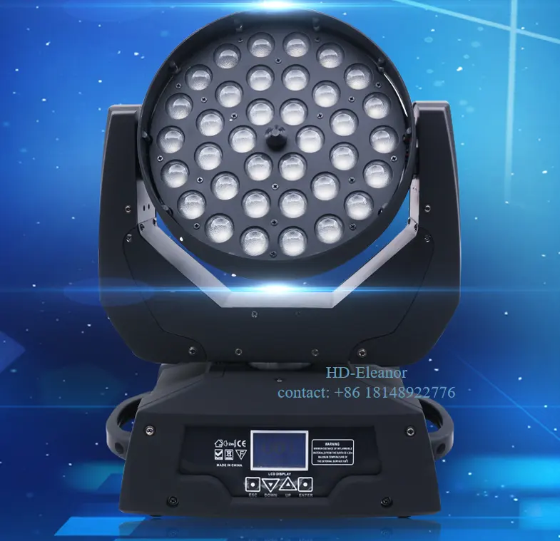 ไฟ LED 10 W 36 LEDs RGBW 4in1 ไฟ LED ล้าง DMX 512 ย้ายไฟสําหรับเวทีบาร์ดิสโก้งานแต่งงาน