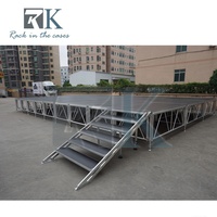 Scène modulaire en aluminium de haute qualité, prix compétitif, plateforme de scène portable pour événements, utilisation intérieure et extérieure