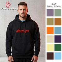 Sweat-shirts en coton de haute qualité Cenloong pour hommes, streetwear surdimensionné, sweats à capuche personnalisés, unisexe, poids lourd