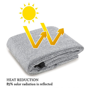 Pare-soleil de voiture en aluminium argenté de qualité supérieure, hautement réfléchissant, bloquant la chaleur, pliable, universel, pour SUV - Product Image 2